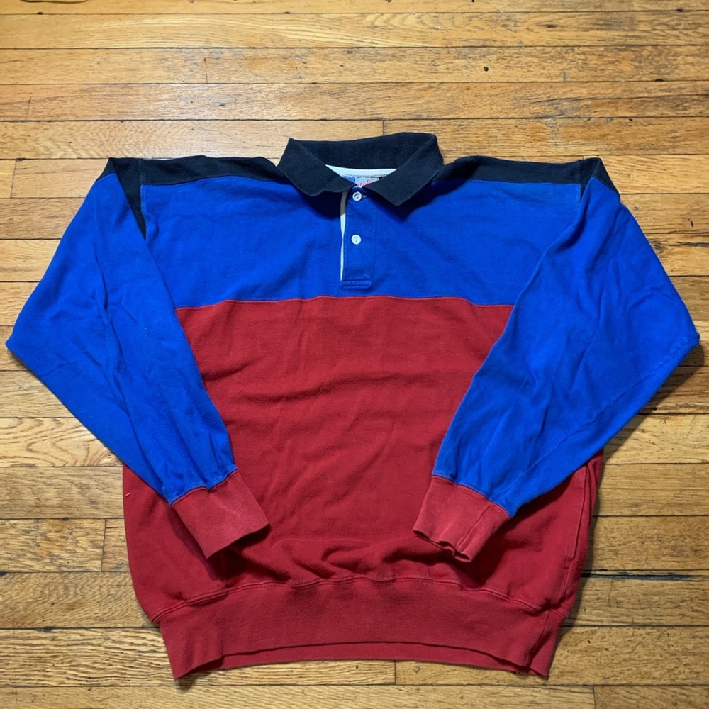 Vintage 1970s Swatches Tri Color Sweater